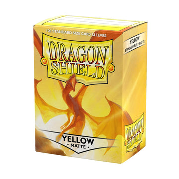 Dragon Shield | Standard Size Card Matte Sleeves | 100 CT - Smooth & Tough enhanced TCG Sleeves | Compatible with Pokemon  Flesh & Blood  One Piece & Magic The Gathering | Yellow