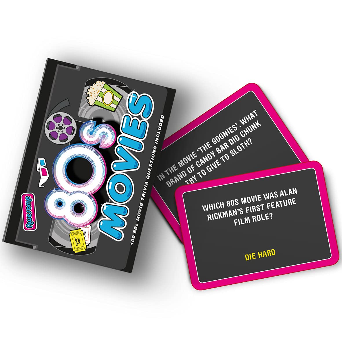 Awesome 80S Movie Trivia 100 Cards Questions Game