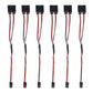 ACEIRMC 6Pcs 200mm Servo Extension Cord Wire Cable RC Car Helicopter Servo Receiver Y Extension Cord Wire Lead (200mm)
