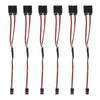 ACEIRMC 6Pcs 200mm Servo Extension Cord Wire Cable RC Car Helicopter Servo Receiver Y Extension Cord Wire Lead (200mm)