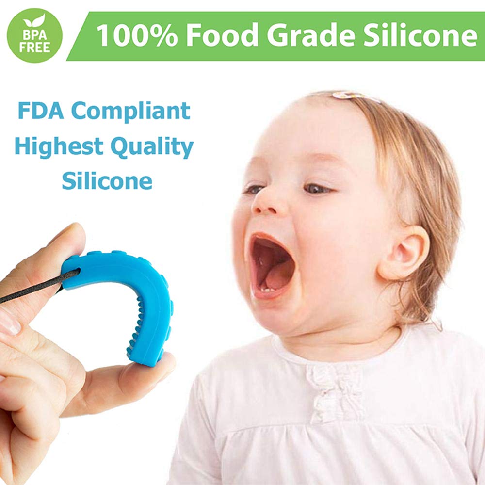 Chew Necklace, Sensory Chew Necklace Bundle For Kids With Teething, Adhd, Autism, Biting Needs, Oral Motor Chewy Teether, Silico