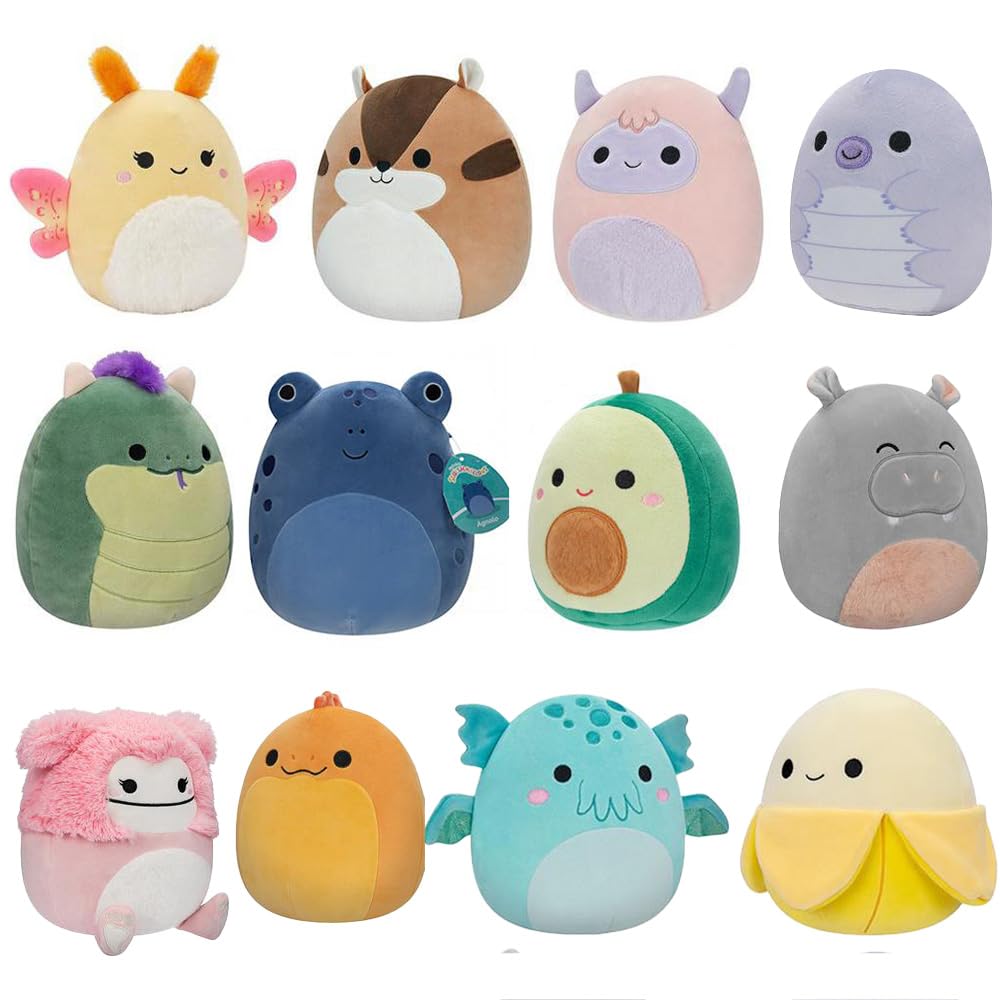 Squishmallows Original Mystery Box 5-Inch Plush 6 Pack Styles Will Vary In Surprise Box That Includes Six 5'' Plush