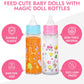 fash n kolor, My Sweet Baby Disappearing Doll Feeding Set | Baby Care 6 Piece Doll Feeding Set for Toy Stroller | 2 Milk & Juice