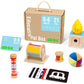 Tookyland Early Learning Toy Bundle - 6 In 1 Box Educational Montessori Play Set; Wooden Baby Toys 0-6 Months Old