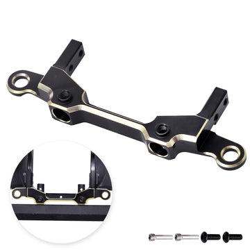 HobbyPark Brass Rear Bumper Mount Servo Mounting Bracket Stand Compatible with 1/10 Axial SCX10 III Upgrades JLU Wrangler