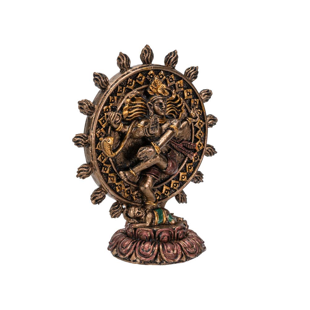 Pacific Giftware Shiva Nataraja Miniature Resin Figurine Statue - Hindu God Decor