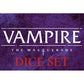 Renegade Games Studios Vampire: The Masquerade Dice Set - for Vampire: The Masquerade Roleplaying Game, New 5th Edition Dice Set