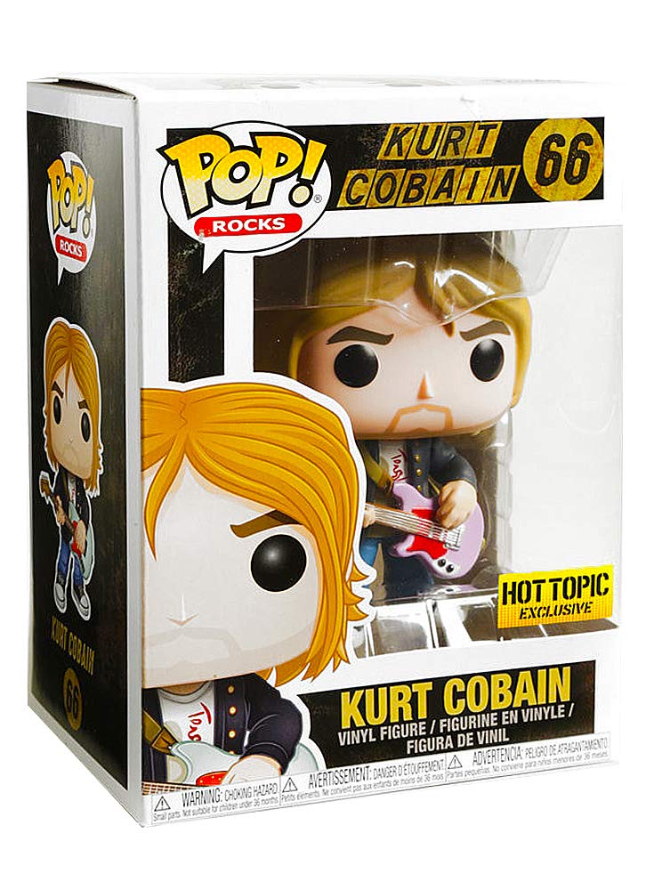 Funko Pop! Rocks: Kurt Cobain Nirvana - Mtv'S Live And Loud 1993 Limited Edition Vinyl Figure # 66 - Hot Topic Exclusive
