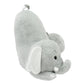 Soft Landing | Nesting Nooks | Soft And Cuddly Portable Back Rest And Reading Pillow With Storage Pocket - Elephant , Grey 15 X 23 X 14 Inches