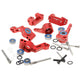 CODA RACING RC Alloy Caster Block&Steering Blocks&Rear Stub Axle Carriers for Traxxas 1/10 2WD Slash, Stampede, Rustler, Nitro S