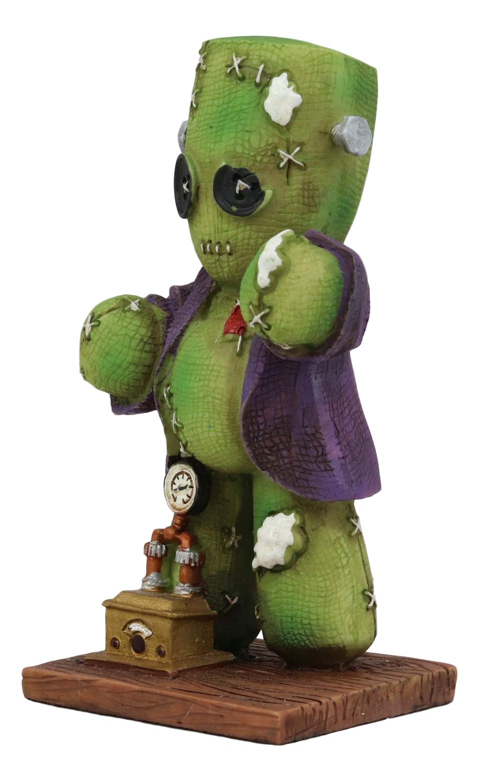 Ebros Day Of The Dead Pinheadz Monster With Voodoo Stitches Figurine Halloween Collectible Toy Statue Fantasy Mythical Beings Undead Apocalypse Horror Icon (Steampunk Frankenstitch Frankenstein)
