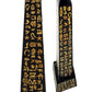 Ebros Egyptian Temple Of Ra Desert Obelisk With Hieroglyphs Statue 8' Tall Ancient Egypt Landmark Obelisks Pillar Tower Figurine (Black And Gold)