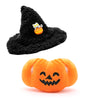 Doll Clothes for 17cm Doll  enhanced Handmade Special Style 2 Piece Set Including Pumpkin Outfit and Witch Hat for Halloween Dressed High-End Dolls Accessories for Play & Display - (Black Hat)