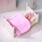 Babeside Mini Silicone Baby Dolls, 3 Inch Realistic Newborn Baby Dolls Full Silicone Sleeping Little Baby Dolls Mini Real Life Baby Girl Miniature Baby With Playset Accessories(Pink)