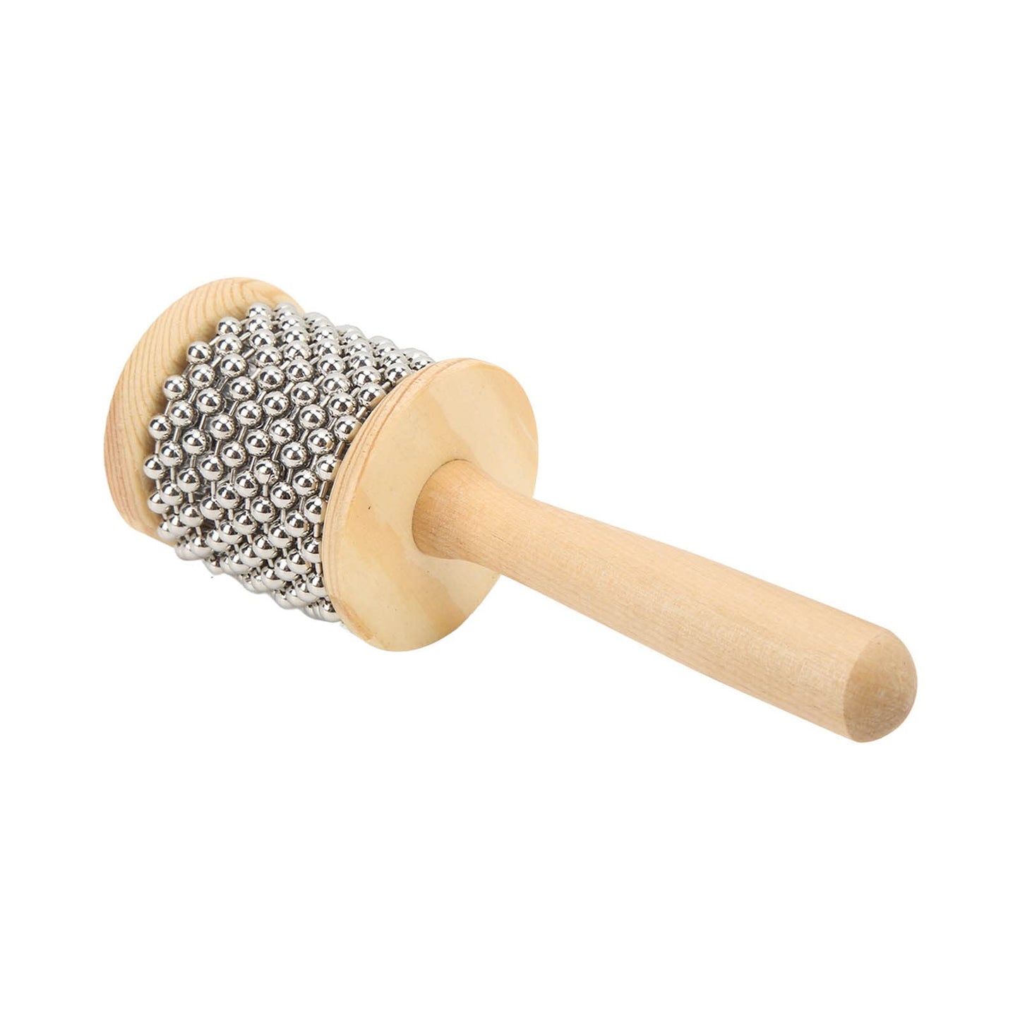 Hand Cranked Cabasa, Environmental Friendly Comfortable Grip Cabasa Beautiful Sound Attractive For Rhythm Training(Small Cabasa)