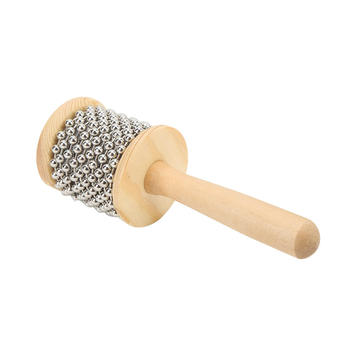 Hand Cranked Cabasa, Environmental Friendly Comfortable Grip Cabasa Beautiful Sound Attractive For Rhythm Training(Small Cabasa)