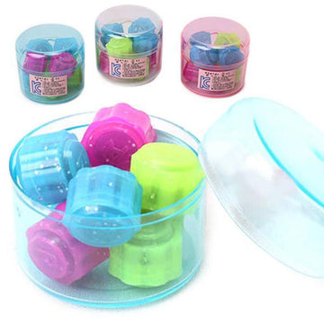 [Random] Korean Traditional Play Game 8Pcs Gonggi Jack Stone Pebbles Set W/Round Case (4 Sets)