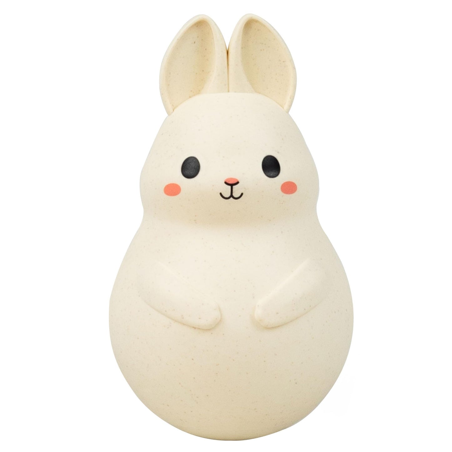 Tiger Tribe Roly Poly - Bunny, Tummy Time Baby Infant Toy, Wobbling, Soothing Sensory Toy, Gentle Tinkling Sound, Eco Bioplastic