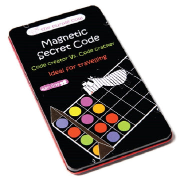 The Purple Cow Magnetic Secret Code Board Game for Kids.  The Secret Code. Travel Size - Ideal for Travelling and Have Fun for Kids & mature-themeds. Magnetic Secret Code