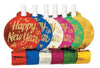 New Year Years Blowouts'Happy New Year' Assorted Jewel Tone Colors