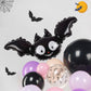 Pink purple black Halloween Balloon Garland Arch Kit 122Pcs with Cute Bat Ghost mylar foil Balloons for Girls Two spooky Hallowe