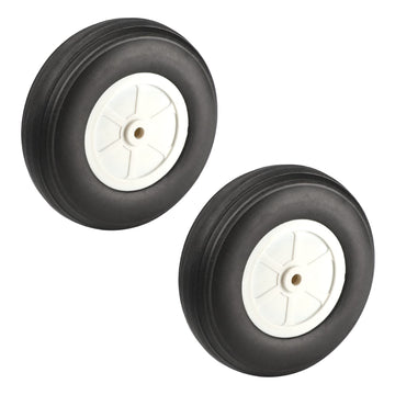 Fielect 3.5 inch RC Model Airplane Super Light Sponge Tire Tail Wheel Tire and Wheel Sets for RC Car Airplane PU Sponge Tire wit