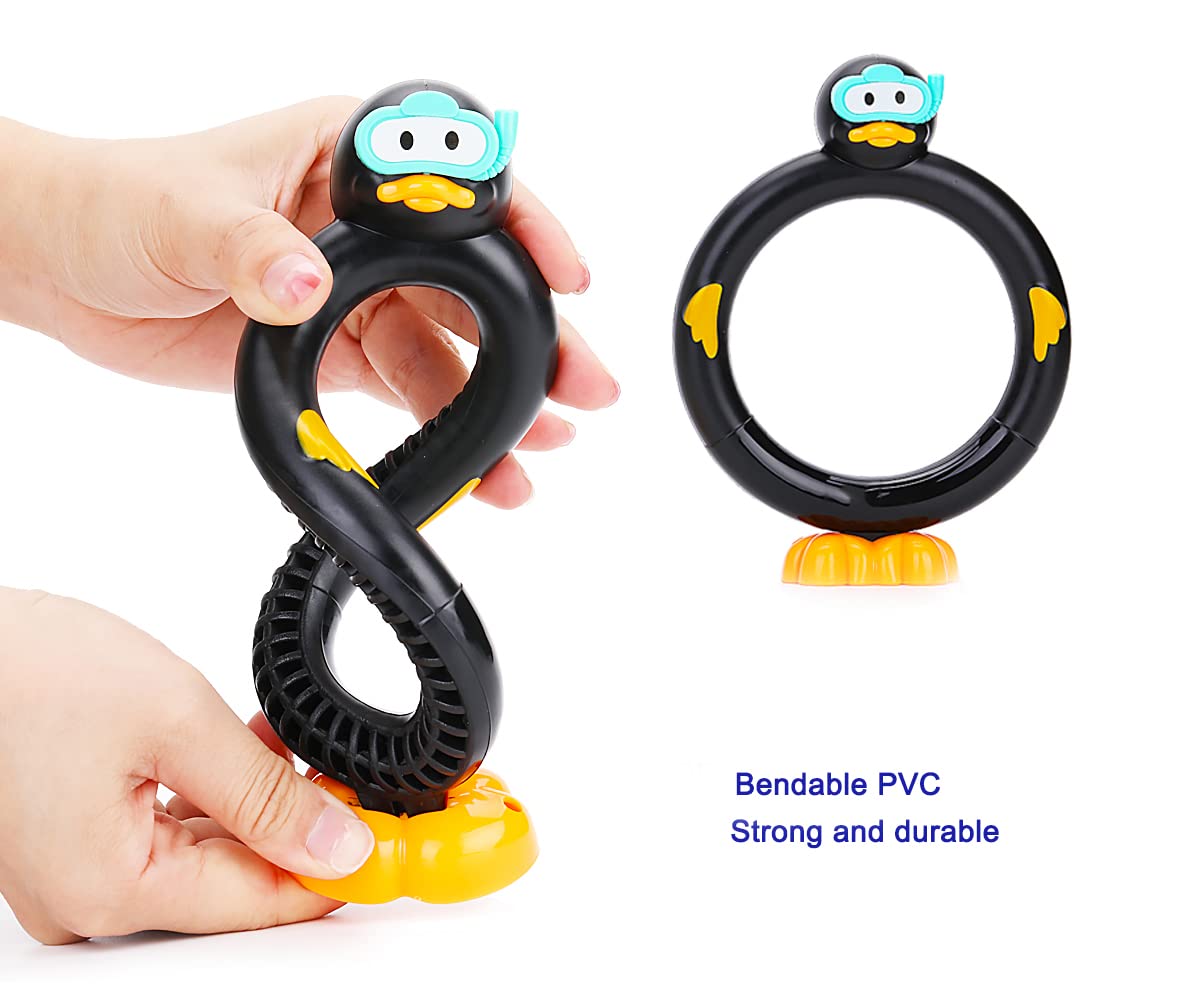 haomsj 3PCS Duck Diving Sticks Pool Toys for Kids 3pcs Dive Duck Rings Toys Summer Underwater Sinking Pool Toys for Boys and Girls Ages 8-12 (Duck Ring)