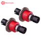 Mesimsple 2PCS Alum H16BM Front Rear Differential Diff Gear for MJX Hyper go 1/16 H16BM H16207 16208 16209 16210 H16 1/14 14301