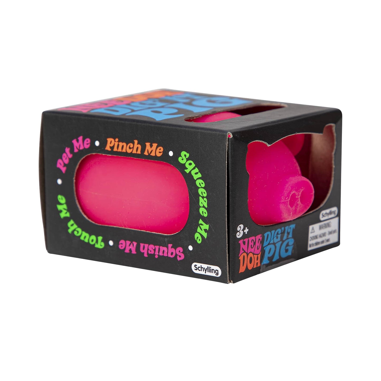 Schylling Nee Doh Dig It Pig...Groovy Glob! Squishy, Squeezy, Stretchy Stress Fidget Balls - Colors May Vary - Pack of 3