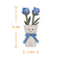 Apricot Lamb Blue Enchantress Vase Plush Stuffed Animals For Kids, Soft Cute Plush Toys For Baby Girl And Boy, Fluffy Blue Encha