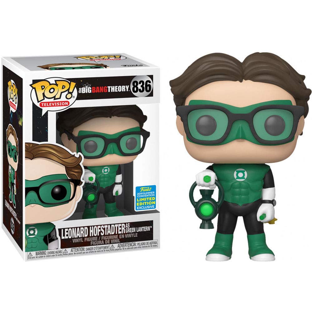Funko - . Leonard Hofstadter As Green Latern - The Big Bang Theory Pop Sdcc 2019 Exclusive #836