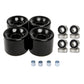 UJEAVETTE Skateboard Wheels with Bearings 60Mm Wheels Set of 4 Black Black Cover