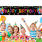 Happy Birthday Yard Banner 118x19.7 inches, Happy Birthday Decorations, Large Happy Birthday Yard Sign Backdrop, Birthday Party
