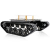 Professional Shock-Absorbing Smart Metal Robot Tank Car Chassis Kit For Arduino/Raspberry, Tracked Suspension Absorption Vehicle