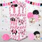 Toniful Pink Mouse 2Nd Birthday Party Supplies Pink Balloon Box With Letters