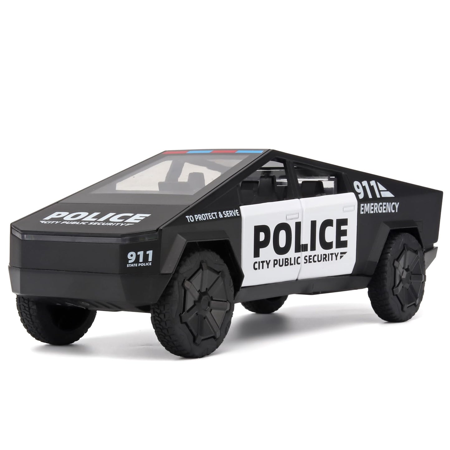 OANMYJJO Trucks for Boys Toy Pickup Truck 1/32 Police Car Toy,Police Cars for Kids Ages 3-5,Pull Back Metal Diecast Police Cars,