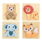 Bnf Wooden Jigsaw Puzzle Learning Brain Teasers Shape Matching Toys for Ages 24 Animal Puzzle|Toys & Hobbies|Educational|Other 