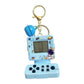 Retro Classic Game Console Pendant Keychain Playable Electronic Miniature Handheld Mini Games Machine With Keychain Ring Gift (X