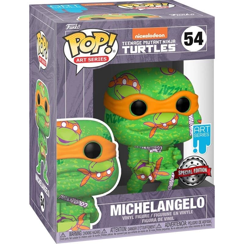 Funko 57929 Pop! Art Series: Tmnt 2 - Michelangelo Vinyl Figure #54 (Fun57929)