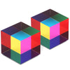 Zhuochimall Cmy Mixing Color Cube, 40Mm (1.57 Inch) Acrylic Cmycube Prism For Desktop Decoration, Science Learning Toys Educational Gifts For Kids, 2 Pack