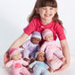Jc Toys | Berenguer Boutique | La Baby Doll Outfit | 2 Piece Light Pink Striped Onesie|Washable| Ages 2+ | Fits Dolls 9'- 12'