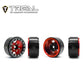 Treal 1.55'' Beadlock Wheels (4P) Aluminum CNC Machined 5-Star Wheels for 1/18 UTB18 and 1/10 RC Crawler Car Axial AX90069 D90 T