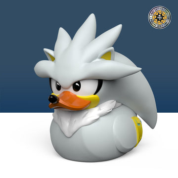 Tubbz First Edition Silver The Hedgehog Collectible Vinyl Rubber Duck Figure - Official Sonic The Hedgehog Merchandise - Sega Mo