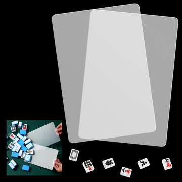 Seenelling 2 Pcs Mahjong Tile Mixer Shuffler for Mixing and Shuffling Tiles Plastic Game Accessories Gifts for Mahjong Lovers Pl