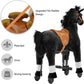 Pipleo Ride on Horse for Kids, Plush Mechanical Animal, M Size for Age 4-9, Black, No Battery, Max Load 165 LBS