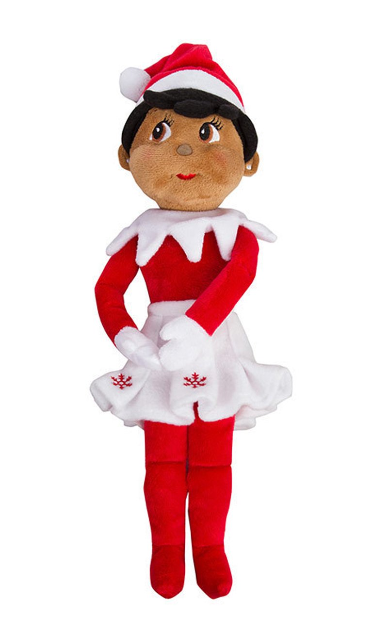 Elf On The Shelf: Christmas Plushee Pals Bundle Dark Skin Brown Eyed Boy And Girl Bundle