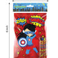 Tiny Mills Superhero Coloring Books for Kids - 12 Books and 48 Crayons Party Favors, Prizes, Favor Bag Filler, Party Supplies