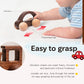 Wooden Rattle Toy Car Set 3Pcs Baby Toy Skill Development Educational Toy Environmental Protection Toy Car