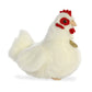 Aurora® Realistic Miyoni® White Hen Stuffed Animal - Lifelike Detail - Cherished Companionship - White 9 Inches