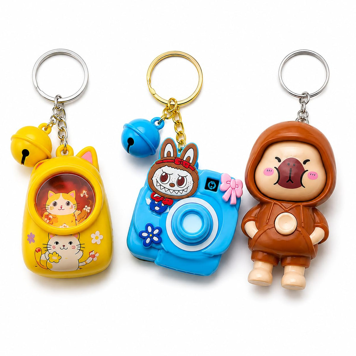 Minimoo Fun Keychain Combo, Pack of 3, Assorted Colors